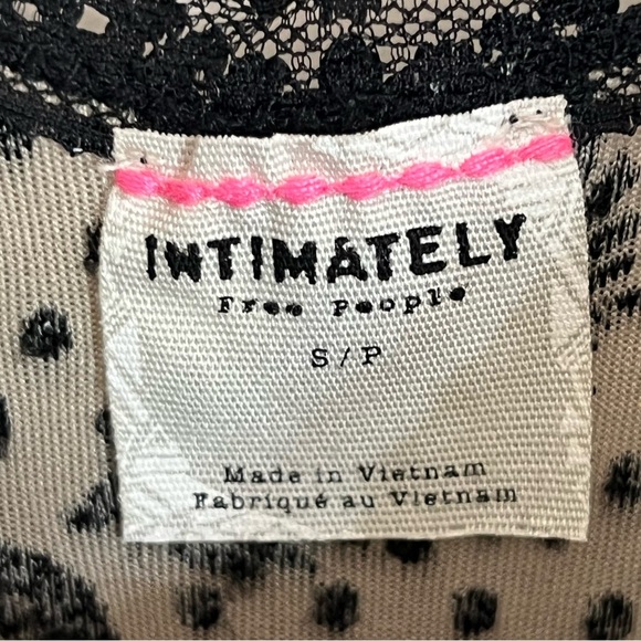 Free People Bodycon Dress Size Small Tan Black Velvet Victorian Goth Whimsygoth - Picture 6 of 10